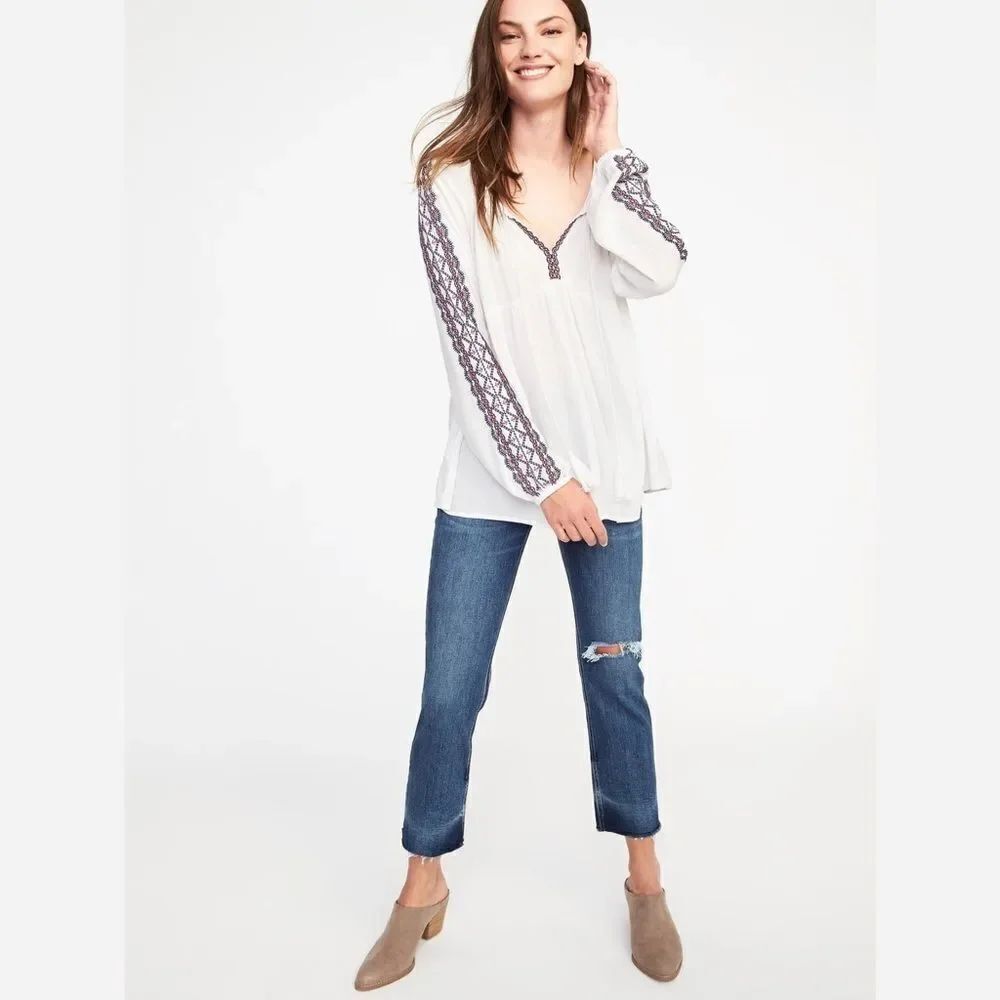 ✨ Embroidered Tassel Swing Blouse for Women✨